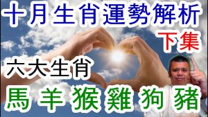 2019年10月生肖运势流月解析下集！生肖運勢流月解析下集！這六個生肖，無利不起早！